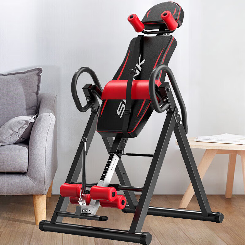 Oshi Fengzi inversion machine inversion machine home fitness equipment inversion traction inversion stretching lumbar spine chair inversion red and black exclusive version