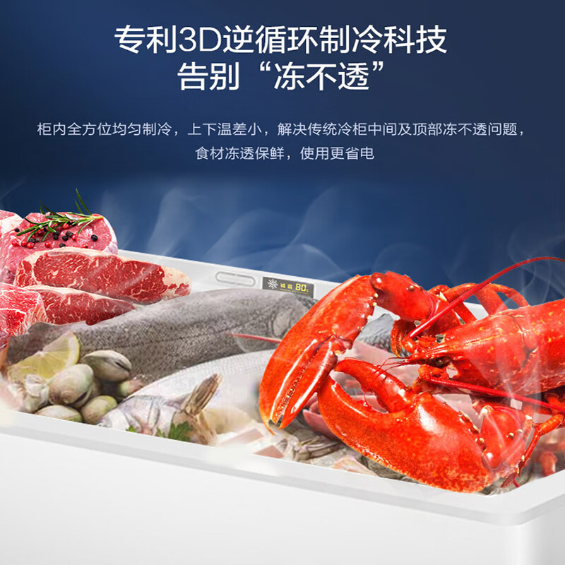 Haier Panshi Freezer 300L household large-capacity steel plate liner first-class energy efficiency energy-saving frost-reducing freezer refrigerator fresh-keeping quick-freezer BC/BD-300GHP