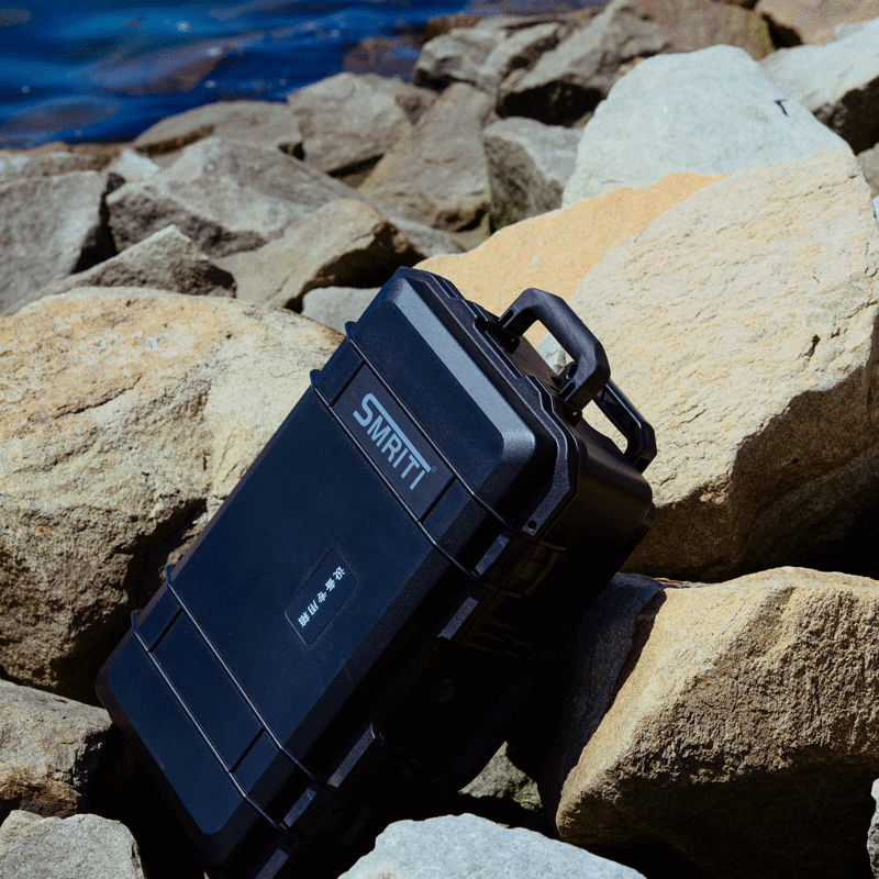 SMRITI heritage protection box black large trolley box thickened waterproof and dustproof multi-functional equipment tool box S5236 black with sponge