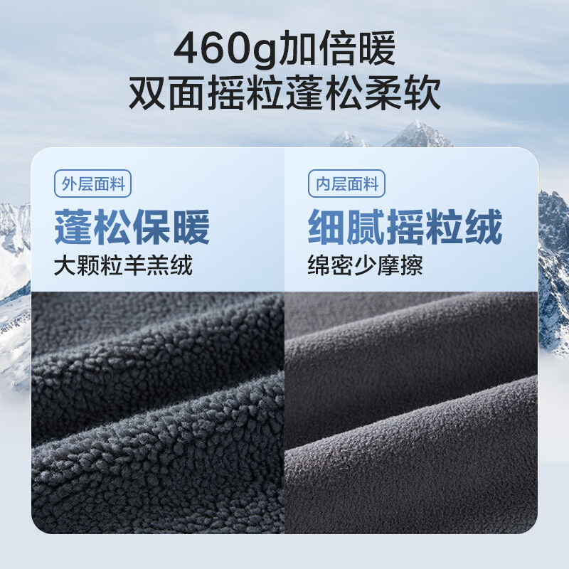 Jingjing Tokyo-made jacket men's lamb wool autumn and winter jacket couple loose thickened clothing dark army green XL