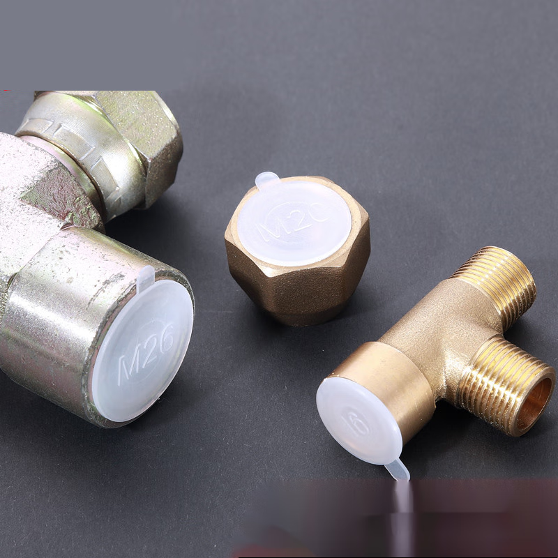 JPHZNB white plastic plug plug hole plug hole cover inner thread dust cover threaded hole protective sleeve round pipe plug D-M10 (50 pieces)