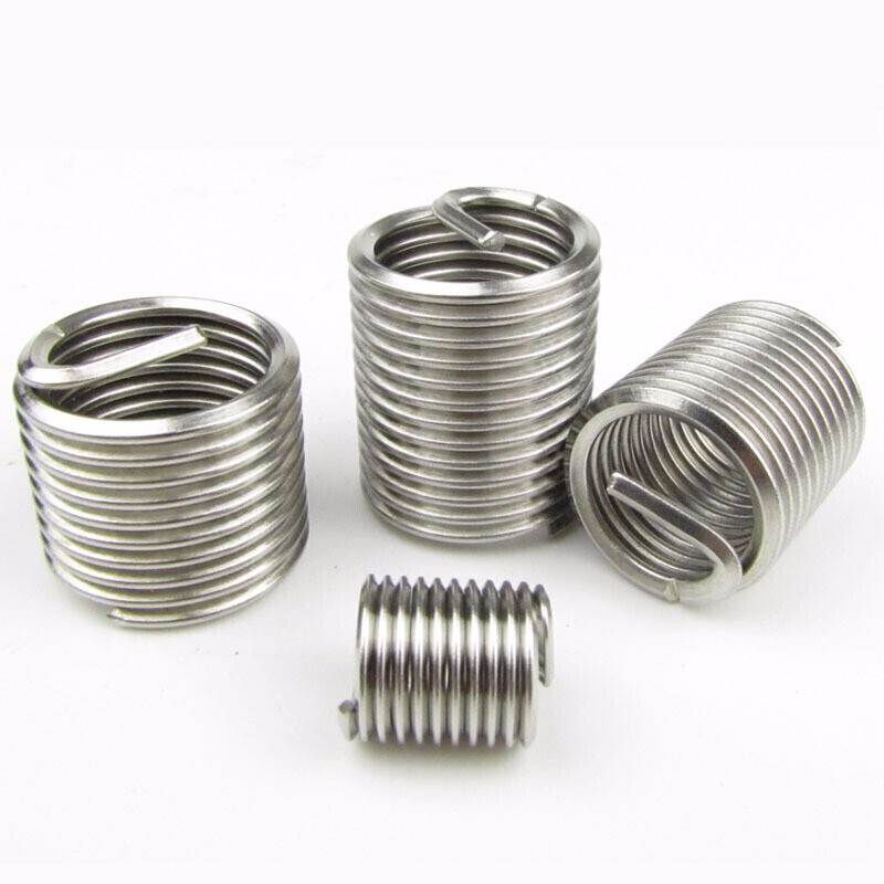 Ji Shuo M6 M24 304 stainless steel fine thread thread sleeve wire screw sleeve/thread protective sleeve fine thread screw sleeve M10*1.25*2D 5 pcs