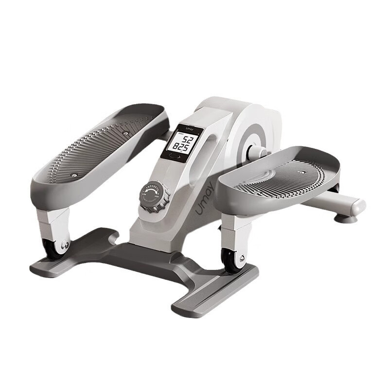 YOU MEI Mini Elliptical Machine Home Fitness Small Multi-Function Silent Walking Machine Space Walking Pedal Stepper Moonlight White | Super Silent | 16-level Magnetic Resistance Adjustment | Fat Burning Tutorial Regular