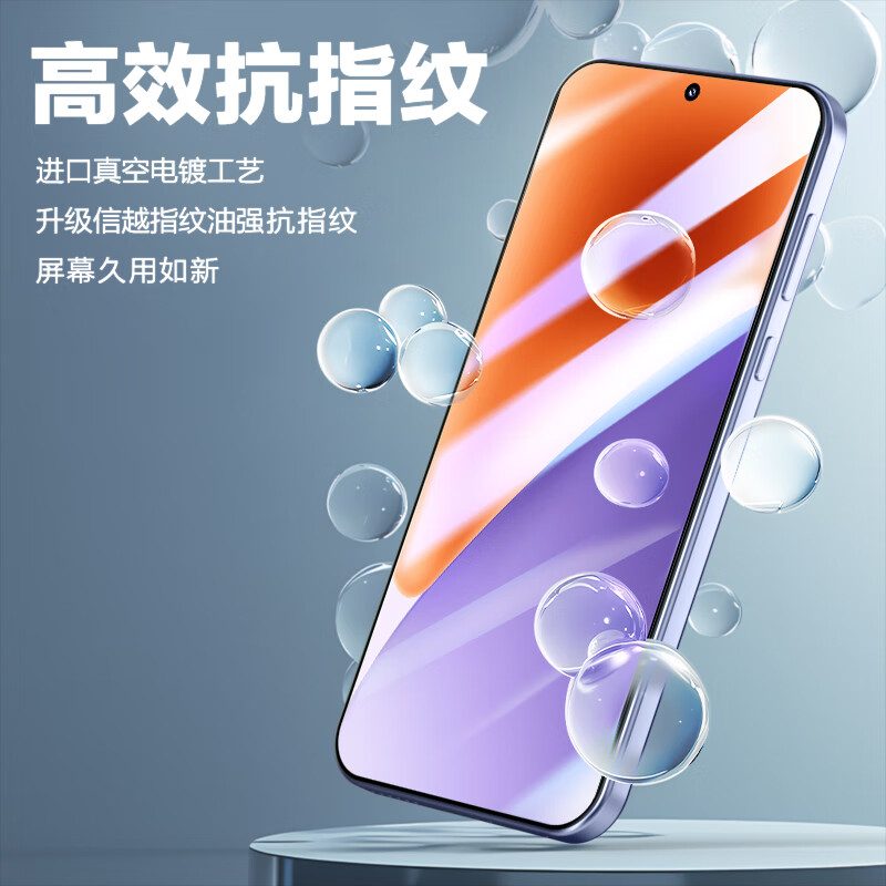 Langke ultrasonic unlocking Xiaomi 15 tempered film xiaomi15 mobile phone film full coverage no white edge anti-fingerprint ultra-clear ultra-thin non-blocking screen anti-fall mobile phone film 2 pieces