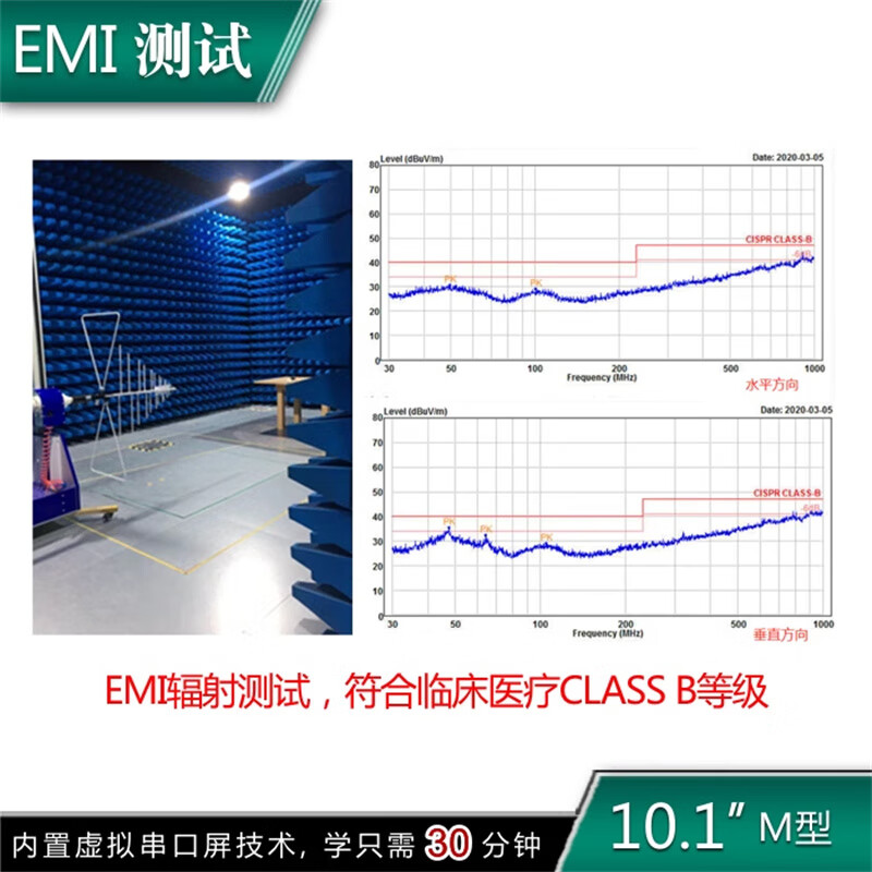 Kaiyuanda 1024*600 8P interface HD/IPS232M series medical grade serial screen capacitive IPS full viewing angle