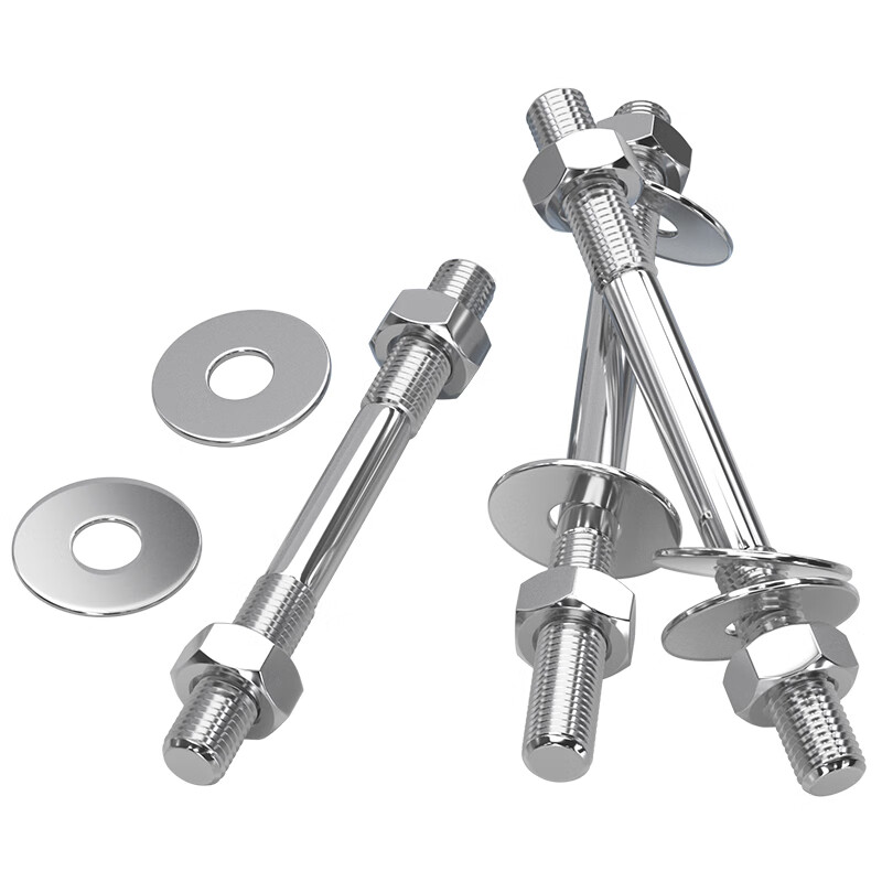 Tianzhuo Hardware 304 stainless steel double-head thread wall screw long screw extension thread bolt through screw rod MM6M8M10M12 M6*500 1 set