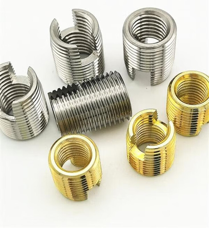 Yingtang 302 type stainless steel self-tapping screw sleeve slotted self-tapping dental sleeve threaded bushing repair protective sleeve M3M4M56 M2 point 5-outer M4 point 5*0 point 5-length 6