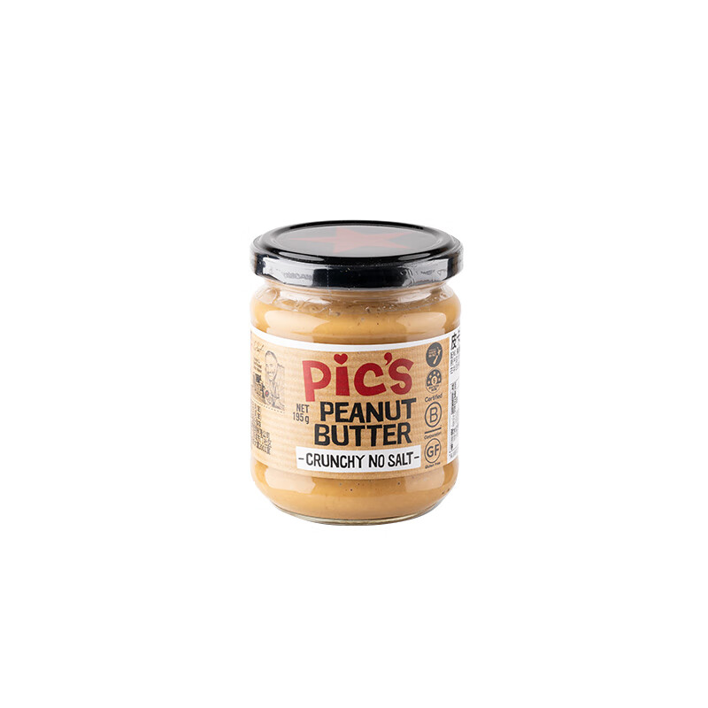 Pics pics peanut butter granules 195g natural no added salt sugar fitness imported bread spread baby noodle sauce