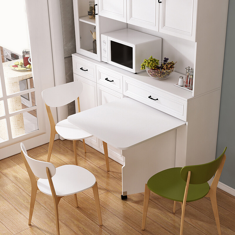 Xuepeng sideboard microwave cabinet Nordic restaurant cabinet folding dining table integrated combination custom sideboard A type 2090*420*2075