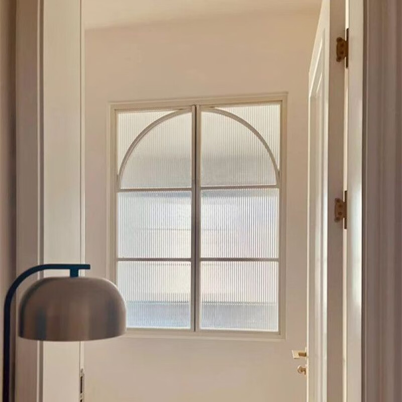 Yaotian customized French American iron art indoor living room loft lighting lattice window partition decoration fake window Changhong glass width 80 height 120 with transparent tempered glass