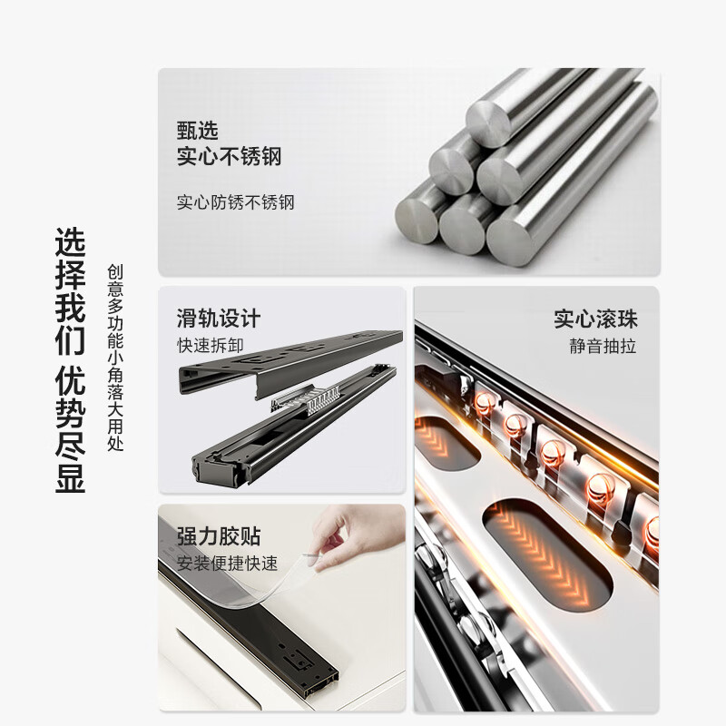 Shuaishi dish rack kitchen basket cupboard bowl basket drawer bowl rack drain rack under sink pull-out dish storage rack