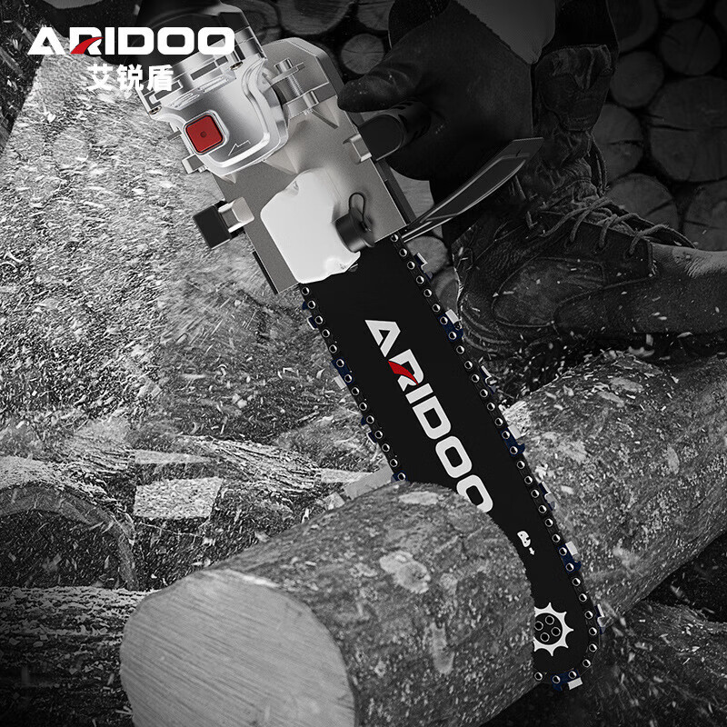 Airui shield angle grinder modified electric chain saw converter polisher modified electric saw bracket household cutting machine modified portable logging saw 8th generation bracket (one-piece installation-free) + 1 gold chain *