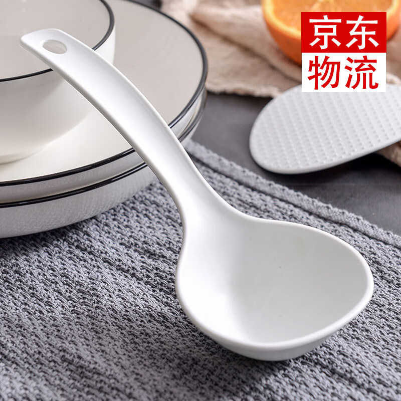Tiger god soup spoon rice spoon plastic porridge spoon small spoon rice cooker porridge spoon non-stick rice porridge spoon plastic food grade non-stick spoon individually packaged