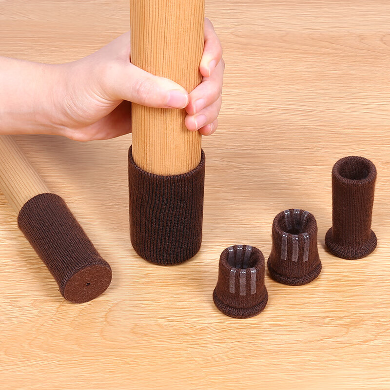 Gujia 16 chair foot pads, silent stool table and chair foot covers, wear-resistant furniture wood floor protective cover, thickened foot pads