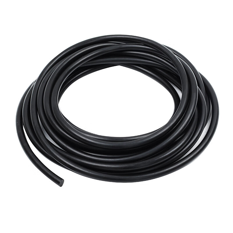 Solid rubber round strip, black caulking cylindrical strip, nitrile oil-resistant, corrosion-resistant, shock-absorbing NBR sealed O-shaped strip rubber rope, diameter 3.5 mm (20 meters, good price, good quality)