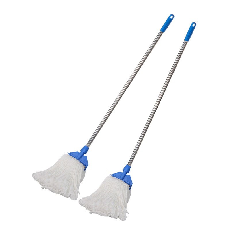 Haoba non-shedding, absorbent silk cotton mop, wood floor wax mop, microfiber mop, replaceable mop head, ply silk mop set plus replacement head, 1 rod + 1 clip +