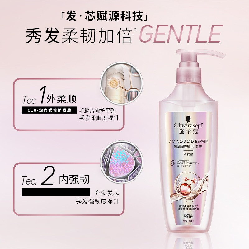 Schwarzkopf Amino Acid Revitalizing and Repairing Conditioner 600ML (conditioner to improve frizz, smooth and gentle, long-lasting fragrance)