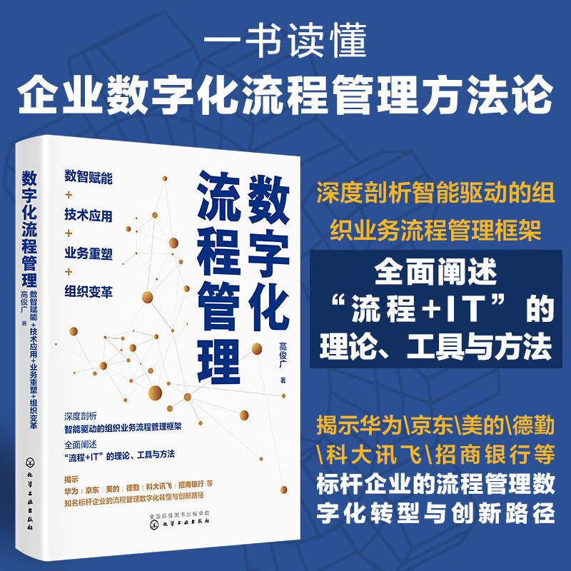 Digital process management Digital intelligence empowerment + technology application + business reshaping + organizational change