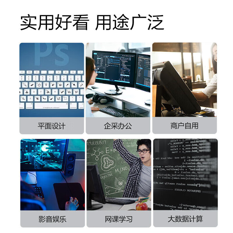 ASUS Core i7-liter 36-core RTX4060 desktop computer host independent display business office home game design rendering second-hand computer complete set single host free keyboard and mouse set set of seven Intel 36 core/RTX4050/e-sports games