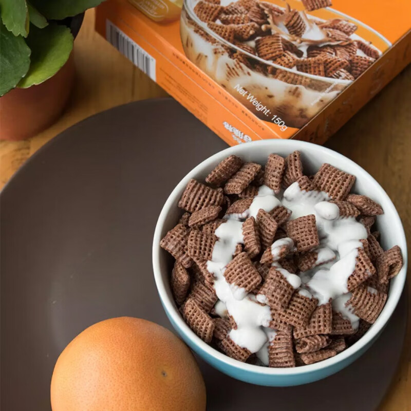 Kellogg's imported from South Korea Kellogg's cereal crispy ready-to-eat nutritious cereal breakfast drink 150g Kellogg's cereal crispy 150g*2 box