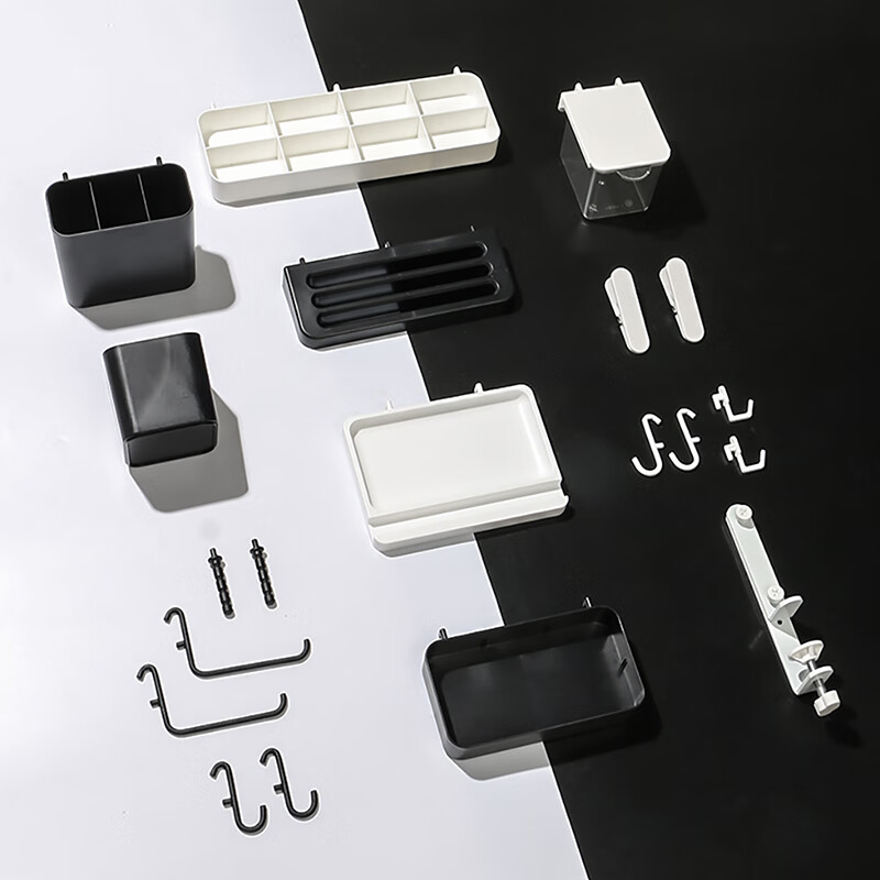 Sante punch-free wall hole board accessories hook wall storage rack wall-mounted office desk storage rack kitchen entrance hook set-5 pieces no specifications