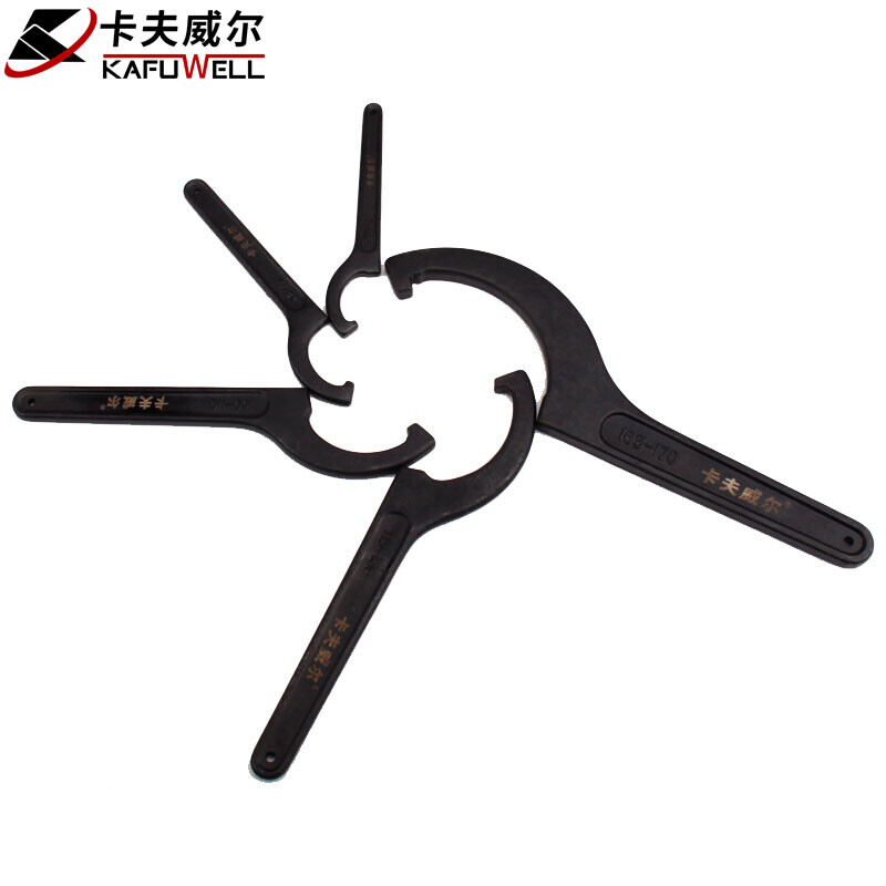Kraftwell Hook Wrench Crescent Wrench Hook Head Semi-circle Hook Wrench 45-52mm WR2862H