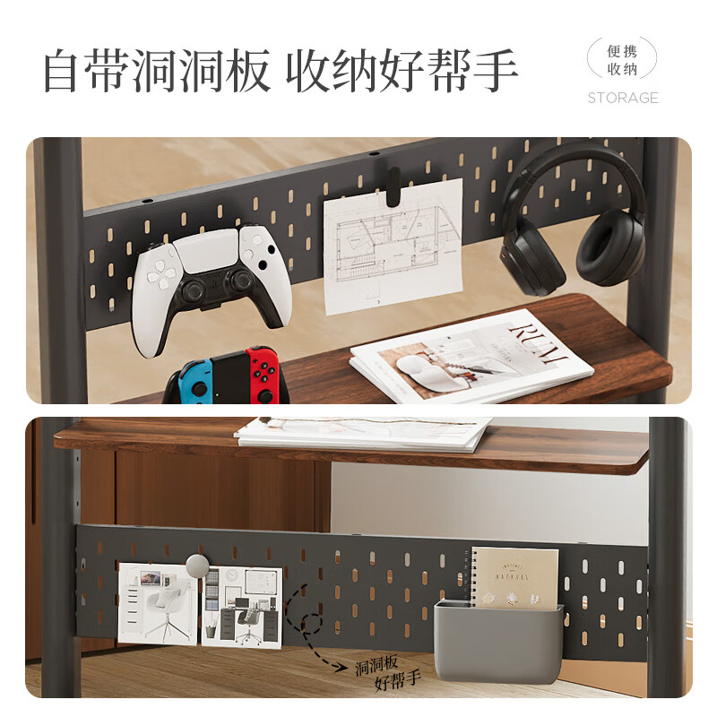 FITUEYES mobile TV stand 40-85 inches TV stand punch-free storage cart lifting and rotating suitable for Sony Xiaomi TCL Thunderbird conference tablet universal