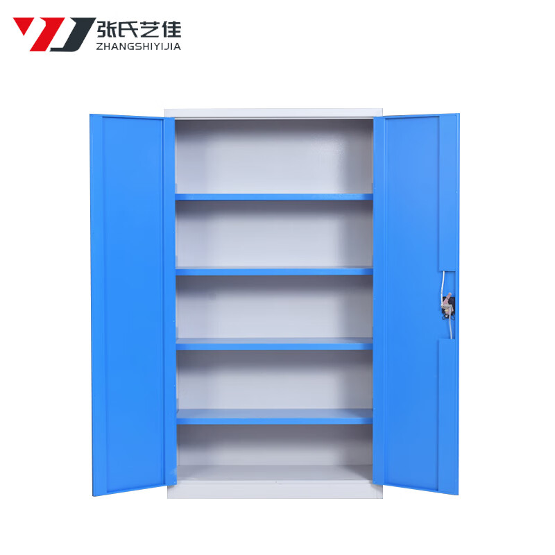 Zhang Shi Yijia Blue Heavy Tool Organizing Cabinet Workshop Iron Cabinet with Hanging Plate Steel Information Cabinet 1800*1000*500