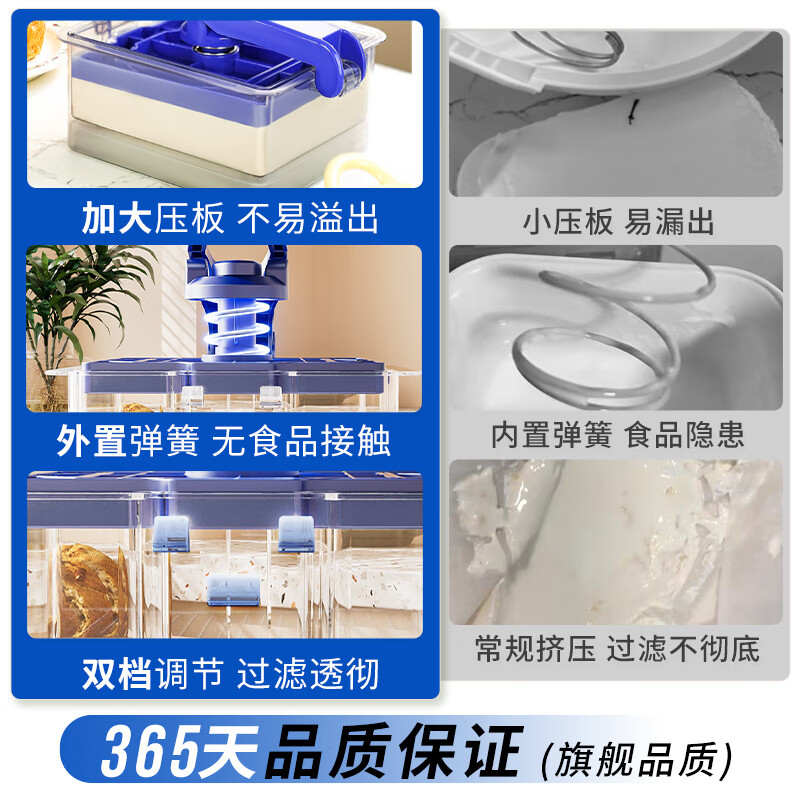 Meizhikou yogurt filter, homemade dry choke yogurt bowl, cold brew compressed yogurt machine, whey separator, gauze filtered whey
