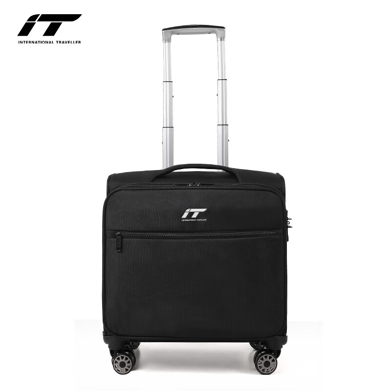 INTERNATIONAL TRAVELLER British IT trolley case high-end business caster suitcase aviation boarding case 18 inches 2201 black