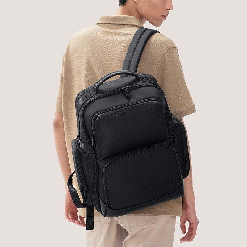 Mijia Xiaomi computer bag men's backpack business large capacity backpack notebook commuter bag women's school bag black