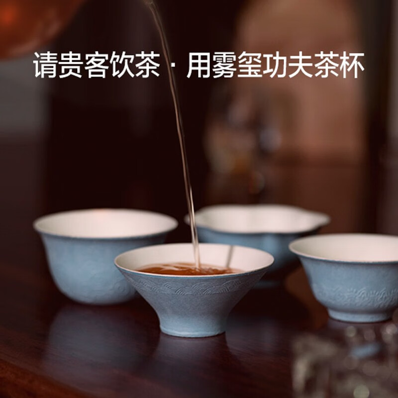 Wuxi Disposable Kung Fu Tea Cup Double-layer Thickened Anti-scalding Business Reception Sugar Cane Bamboo Fiber Tea Cup No-Wash Food Grade Horseshoe Cup 4 Boxes (48 Pack)
