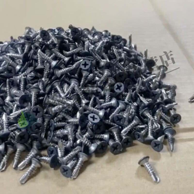 Tiannan Brothers 410 stainless steel head painted self-tapping self-drilling countersunk head screw multi-color dovetail round head cross 4.2*19 flat head brown (830g)