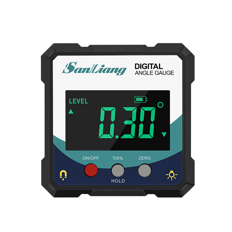 Sanliang high-precision digital inclinometer box electronic angle ruler with magnetic angle meter angle gauge level meter
