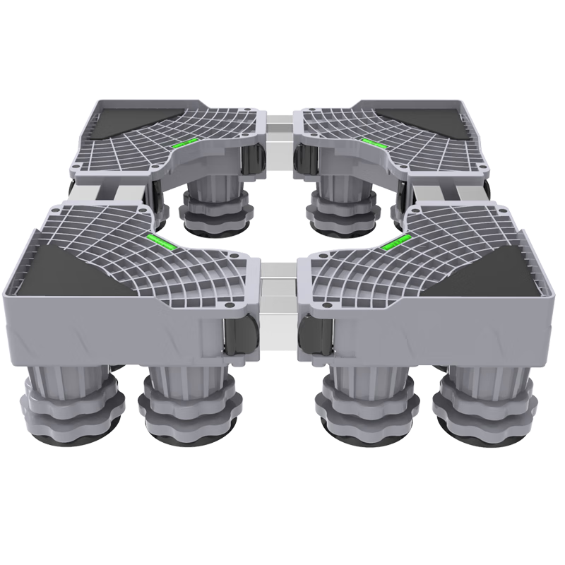 Fun Utensils Fun House Washing Machine Base Rack Removable Storage Rack Universal Foot Pads Refrigerator Bracket Shockproof Special Pad High Stand Justable 4 Suction Cup Feet Free Level + Shock Absorbing Pad