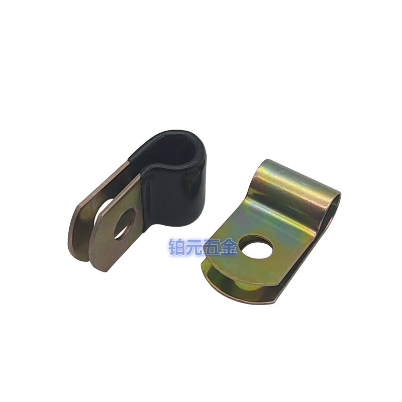 SDFFKOS5D6D8D10D12-50 galvanized single pipe clamp Q686F4 dipped R-type spring oil pipe clamp CT370 clip D30 galvanized dipped (2 pieces) suitable for 30 mm pipes