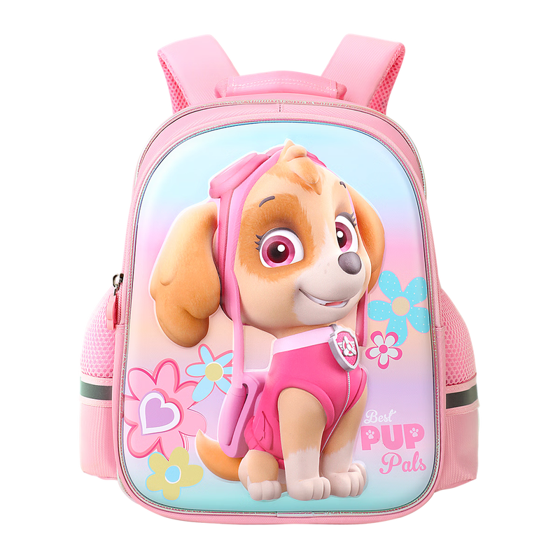Wang Wang Team Li Da Gong Kindergarten School Bag Lightweight Breathable Large Capacity Chest Buckle Backpack for Children 3-6 Years Old Women