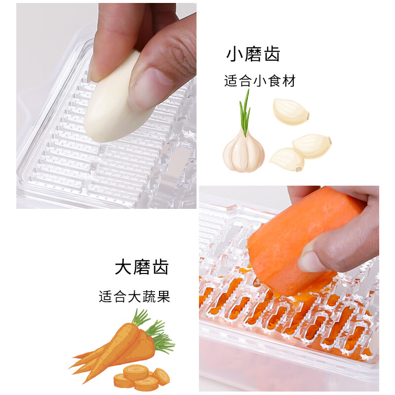 KOKUBO Japan imported mud grinder, vegetable grinder, fruit grinder, children's food supplement grinder, ginger and garlic grinder, transparent color 1 piece