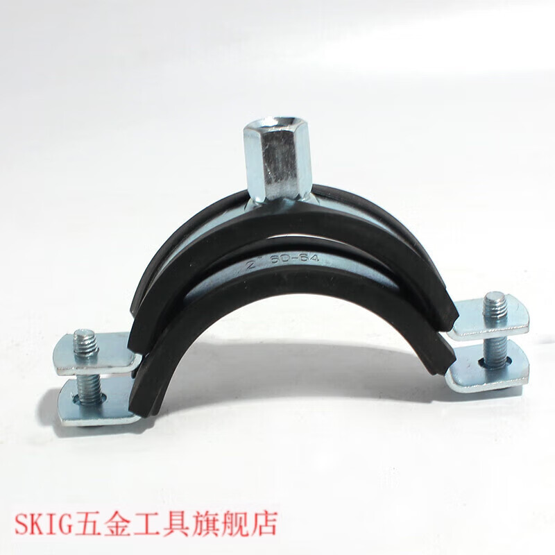 SMVP heavy-duty pipe clamp metal pipe buckle 110PVC drainage pipe elevator 90PPR pipe hoop 50 hoop fixed clamp iron 63 width 22*thickness 2.0 (63-68mm) does not include transportation