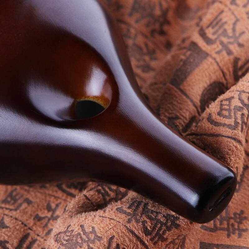 Daoyun Ocarina 6-hole Ocarina Advanced Alto C Key Six-hole Smoked Ocarina with Teaching Materials