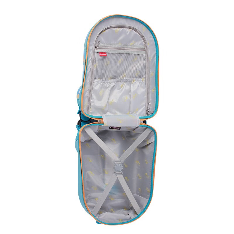 Diplomat diplomat suitcase Bubu co-branded children's cute primary school students can board the trolley case BB-L3307 series blue 16 inches - suitable for short distances and can be boarded
