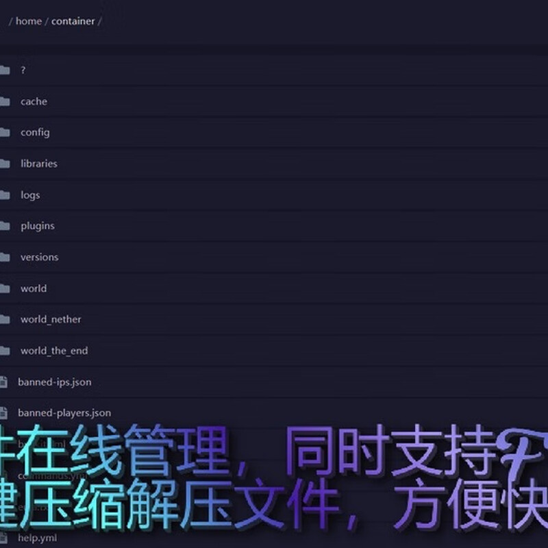 Minecraft Server Panel Server MC Server Rental High-end Package Three 10G