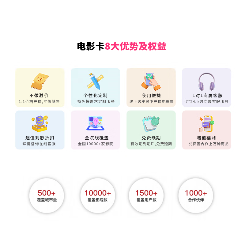 Beijing Piao Piao Movie Card National Cinema Universal Movie Ticket Exchange Coupon Online Ticket Purchase Cinema Ticket Stored Value Card Gift Card 60