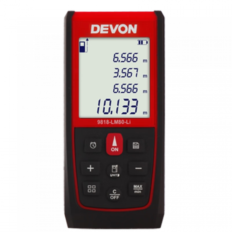 Devon Devon 60-meter lithium battery rangefinder handheld high-precision laser ruler measuring instrument LM60Li9815LM60Li distance meter 60
