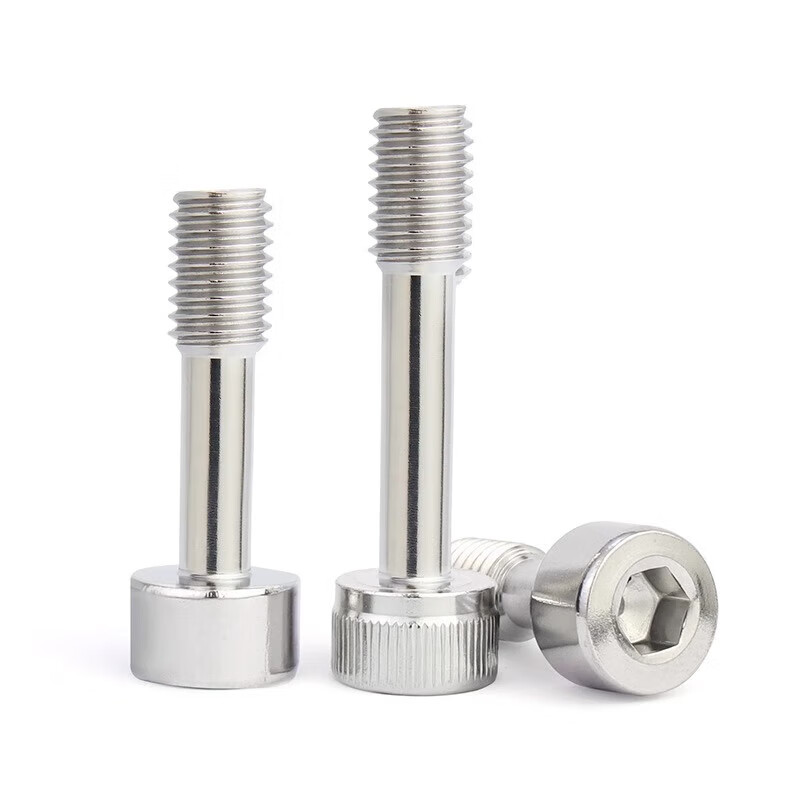 Jinchao 304 stainless steel hexagonal anti-loosening screws half-thread bolts M3M4M5M6M8M10 M3*25 (5 pieces) knurled