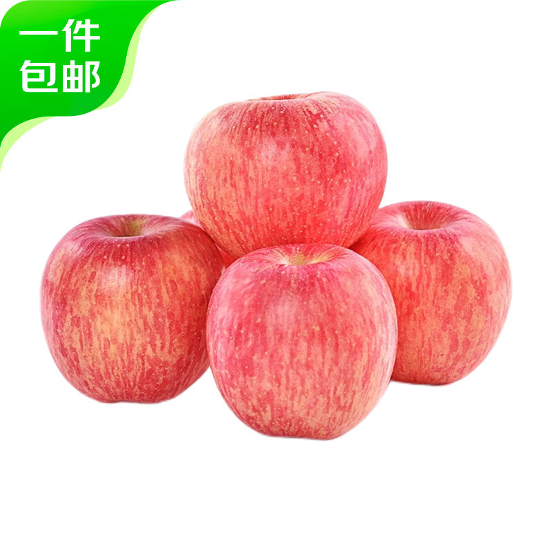 Jingxiansheng Shandong Yantai Red Fuji Apple 5 catties single fruit 75-80mm fresh fruit direct from the source free shipping
