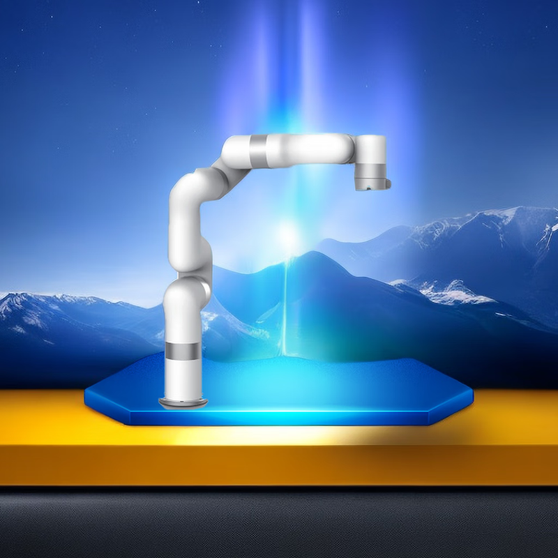 Intelligent robot arm open port secondary opening action copy can complete various actions white