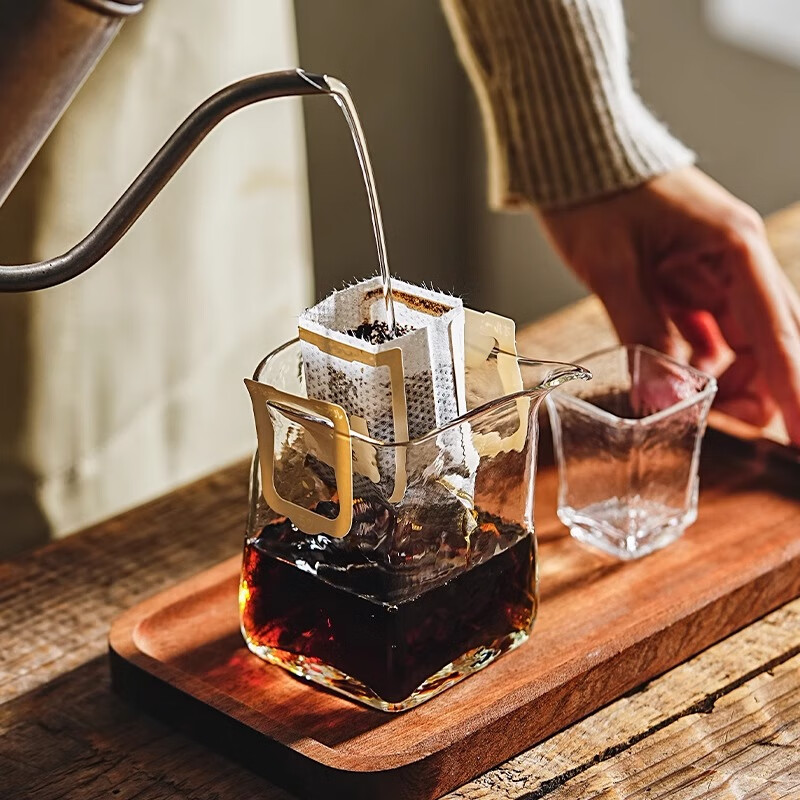 Chomu high borosilicate glass hand-brewed coffee sharing pot set hanging ear coffee pot special tasting cup tea set fair cup sharing cup 50ml * 2 pieces + sharing pot 320ml