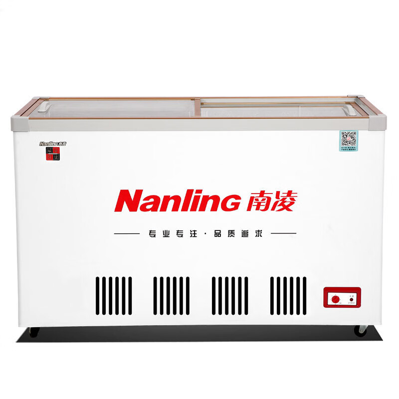 Nanling (Nanling) SC/SD-216/288/338 liters freezer horizontal dual-temperature refrigerated freezer supermarket beer beverage cabinet ice cream cabinet stainless steel water cabinet glass door refrigerator fish cabinet 338 liters single temperature tempered glass-deep freezing quick freezing