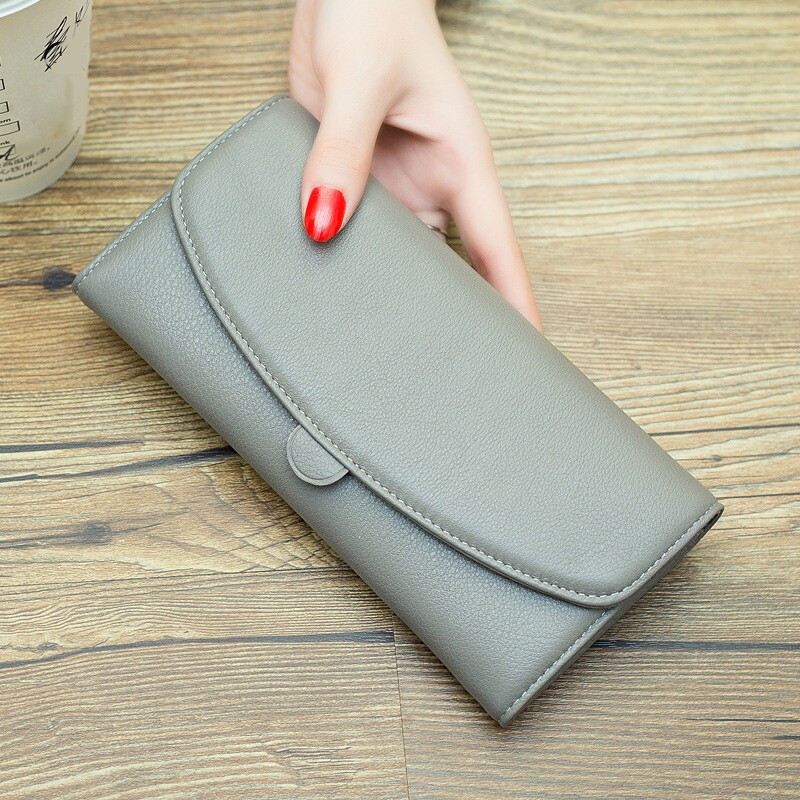 Sephoron New Year's New Genuine Leather Korean Version Soft Leather Wallet Multiple Card Slots Simple Valentine's Day Wallet for Mobile Phone Trendy Black